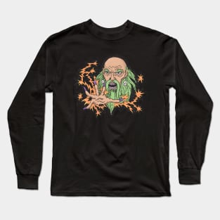 Whimsical Wizard Tattoo - American Trad Aesthetic Long Sleeve T-Shirt
